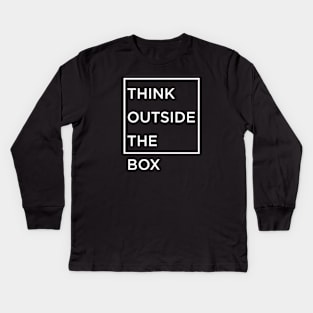 Think outside the box Kids Long Sleeve T-Shirt